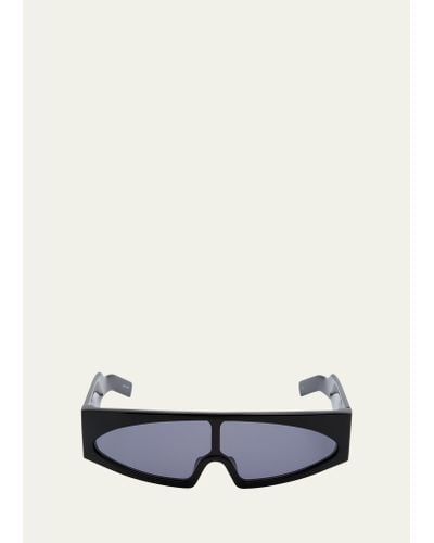 Rick Owens Gene Rectangle Sunglasses - White