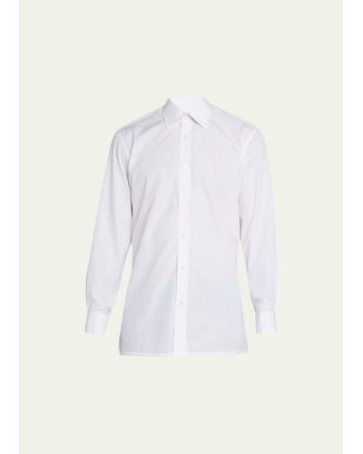 Charvet Cotton Poplin Dress Shirt - White