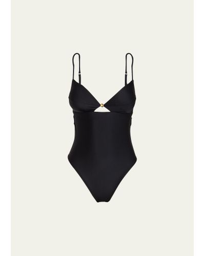 ViX Solid Grace Brazilian One-piece Swimsuit - Black