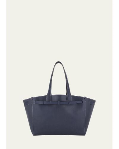 Anya Hindmarch Return To Nature Compostable Leather Tote Bag - Blue