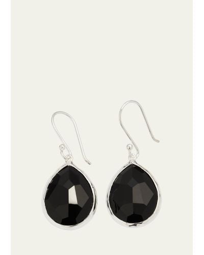 Ippolita Small Teardrop Earrings In Sterling Silver - Black