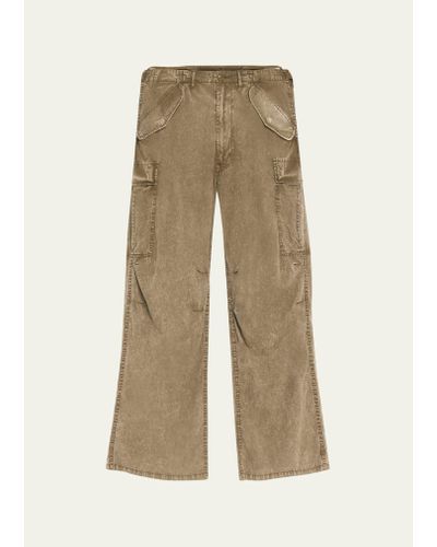 R13 Wide-leg Cargo Jeans - Natural