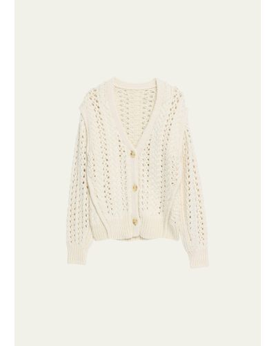 A.L.C. Chandler Open-knit Cardigan - Natural
