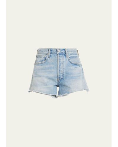 Citizens of Humanity Marlow Vintage Denim Shorts - Blue