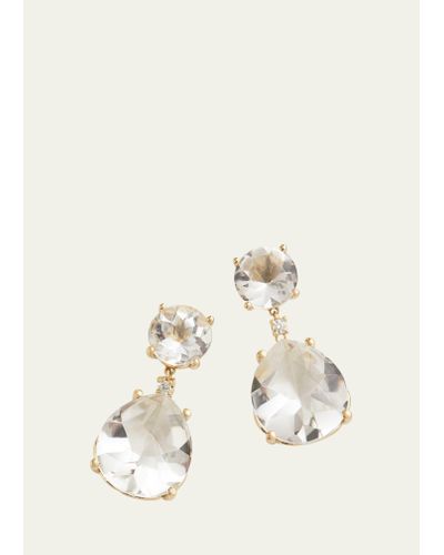 Jamie Wolf 18k Gold Diamond Drop Earrings - Natural