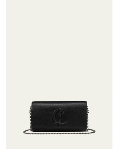 Christian Louboutin By My Side Wallet On Chain In Leather - White