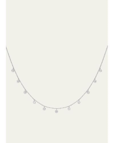 Paul Morelli White Gold Floating Diamond Necklace - Natural