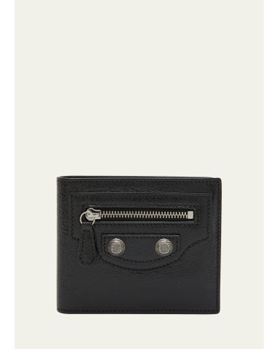 Balenciaga Le Cagole Leather Bifold Wallet - Black