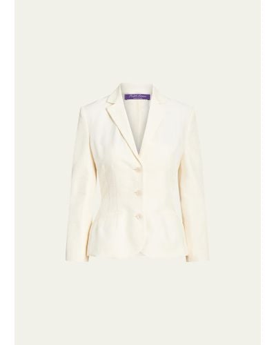 Ralph Lauren Collection Elitsa Tailored Blazer Jacket - Natural