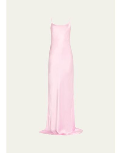 Victoria Beckham Long Backless Cami Dress - Pink