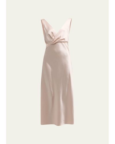 Jason Wu Crepe Back Satin Cocktail Dress - Natural