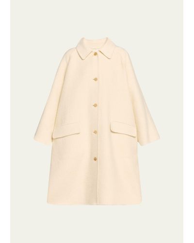 The Row Garth Wide Trench Coat - Natural