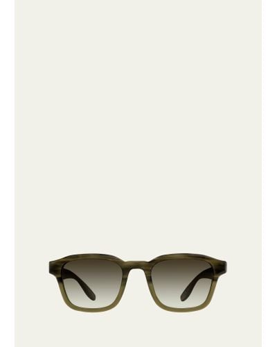 Barton Perreira Winton Acetate Square Sunglasses - Natural