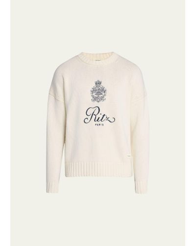 FRAME x Ritz Paris Cashmere Crest Sweater - Natural