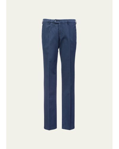 Loro Piana Slim Sport Cotton Dyed Pants - Blue
