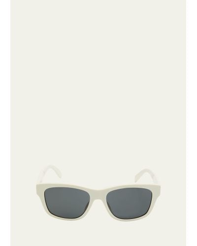 Celine Monochroms Square Acetate Sunglasses - Natural