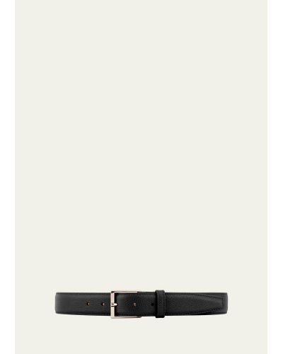 Vaincourt Paris Le Seduisant Reversible Leather Belt - White