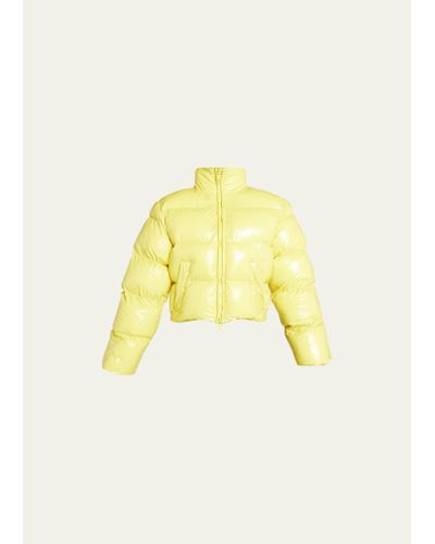 Balenciaga Shrunk Puffer Jacket - Yellow