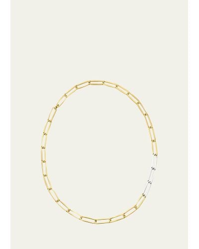 Kinraden Exhaling Her Two-tone Chain Link Necklace - Natural