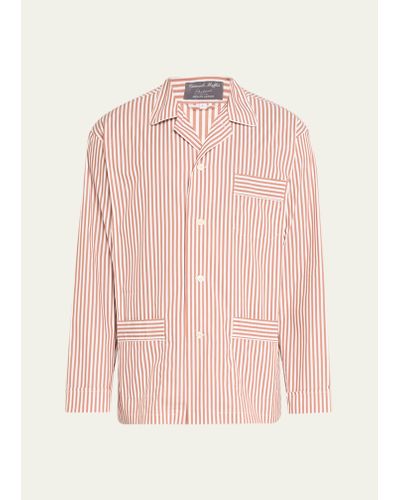 Emanuele Maffeis Amber Striped Pajama Set - Pink