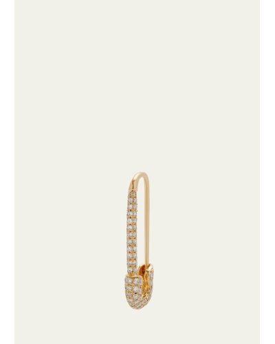 Anita Ko 18k Yellow Gold Diamond Pave Safety Pin Earring - Natural