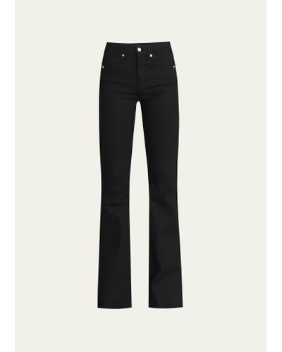 Veronica Beard Beverly High-rise Flared Jeans - Black