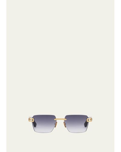 Dita Eyewear Meta Evo One Rimless Rectangle Sunglasses - Natural