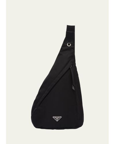 Prada Nylon Sling Backpack - Black