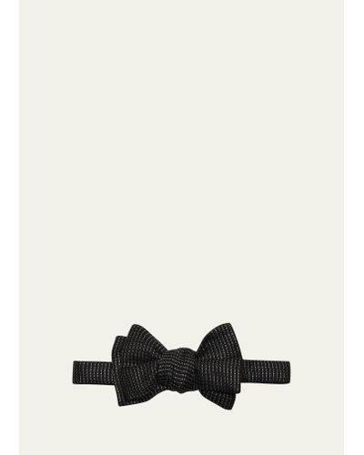 Charvet Silk Bow Tie - White