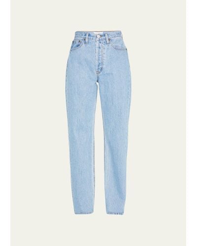 Still Here Childhood High Rise Straight Jeans - Blue