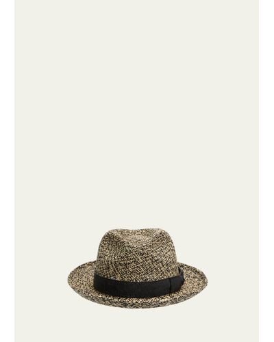 Inverni Straw Panama Hat - Natural