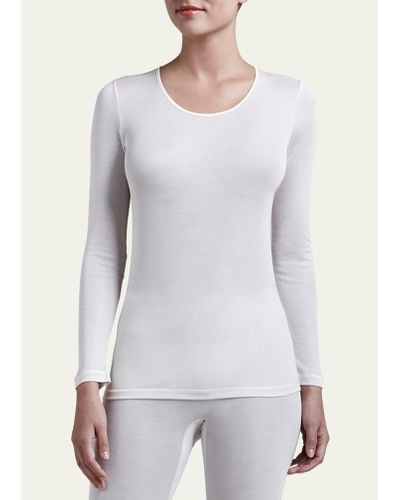Hanro Silk Long-sleeve Shirt - Gray