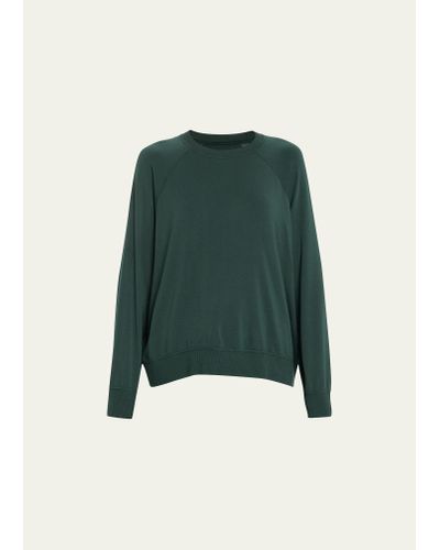 Splits59 Andie Fleece Crewneck Sweatshirt - Green