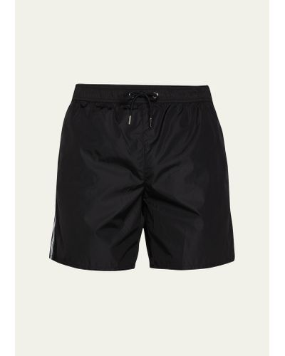 Moncler Classic Nylon Swim Shorts - Black