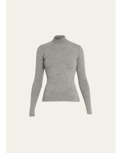 Gabriela Hearst May Wool-cashmere Turtleneck Sweater - Gray