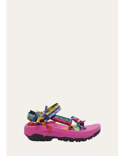 Chloé X Teva Ribbon Logo Strap Sandals - Pink