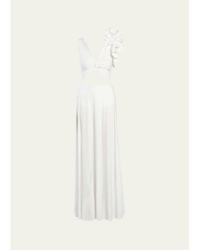 Maygel Coronel Blanca Reversible Coverup Maxi Dress - Natural