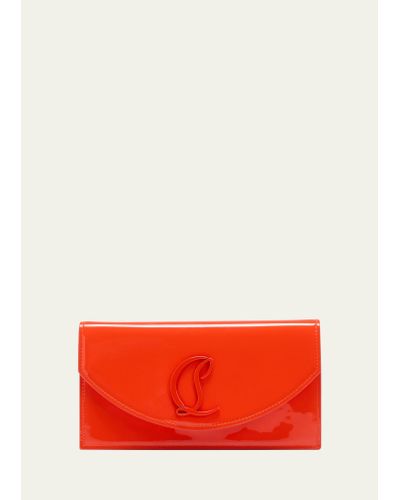 Christian Louboutin Loubi54 Wallet On Chain In Patent Leather - Red