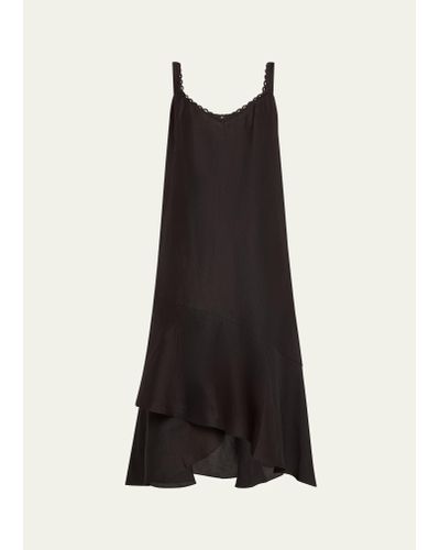 Kobi Halperin Aubrey Sleeveless High-low Midi Dress - Black