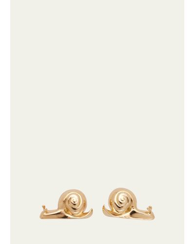 Brent Neale 18k Yellow Gold Snail Stud Earrings - Natural