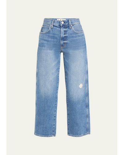 Amo Denim Billie Cropped Jeans - Blue