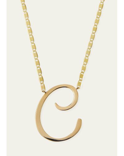 Lana Jewelry 14k Malibu Initial Necklace - White