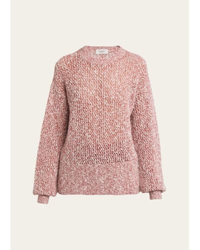 Agnona Speckled Cashmere Wool Sweater - Pink