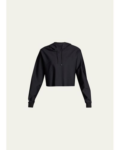 Ultracor Lynx Cropped Pullover Hoodie - Black
