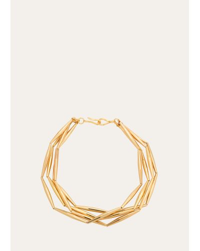 Tohum Design Helia 4 Row Necklace - Natural