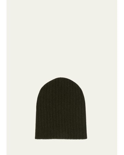 Bergdorf Goodman Cashmere Slouchy Beanie Hat - Black