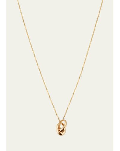 Lizzie Mandler 18k Micro Crescent Links Necklace - Natural