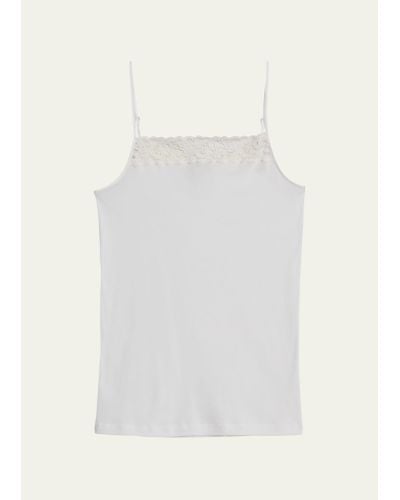 Hanro Moments Lace-trimmed Camisole - White