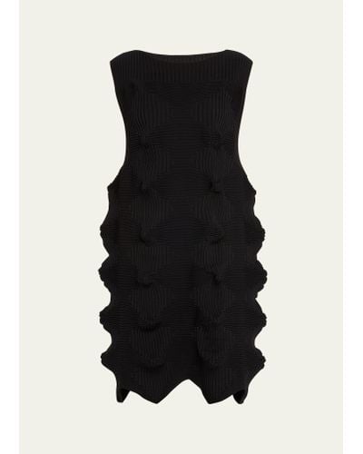 Issey Miyake Linkage 3-d Knit Dress - Black