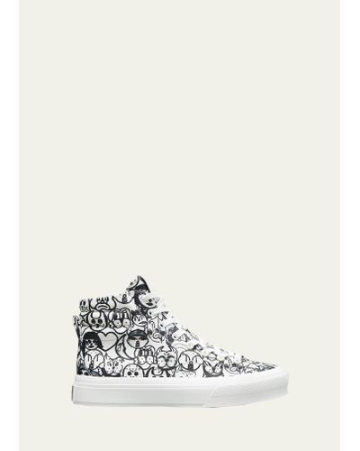 Givenchy X Chito Dog-print High-top Sneakers - White